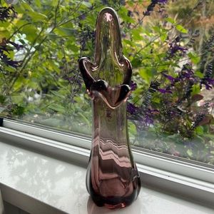 Mid century Purple Swung Vase